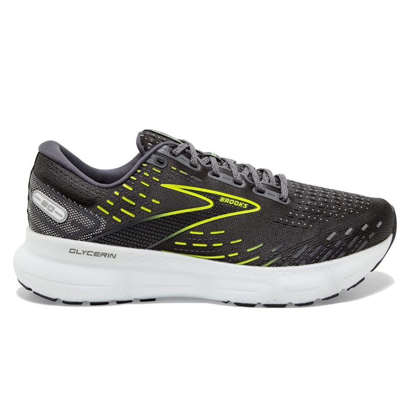 Brooks Glycerin 20 Mens Ebony white nightlife