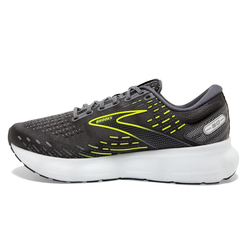 Brooks Glycerin 20 Mens Ebony white nightlife medial