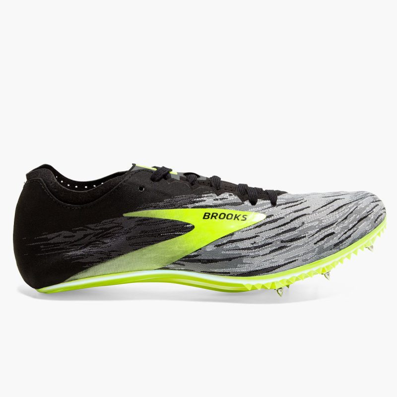 Brooks QW K V4 Unisex Black Grey Nightlife