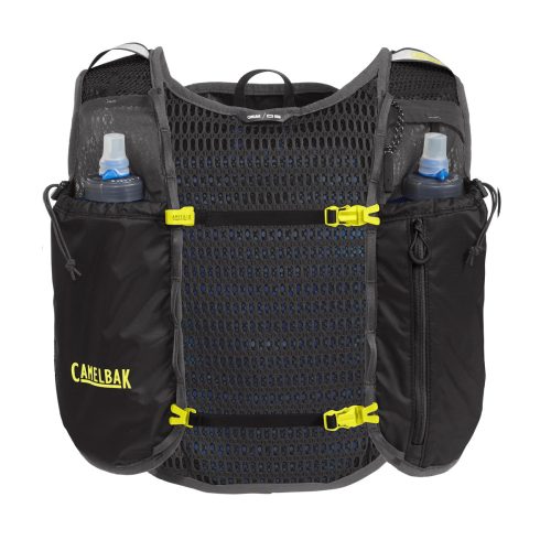 Circuit Run Vest 5L with Reservoir black safety yellow pockets