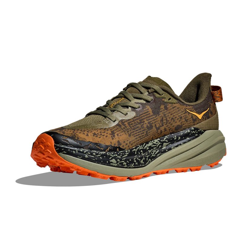 Hoka Speedgoat 6 Mens Antique Olive side