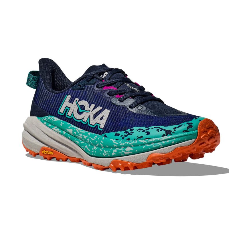 Hoka Speedgoat 6 Womens Wide Varsity Navy meteor front