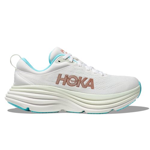 Hoka Bondi 8 Womens | Frost / Rose Gold