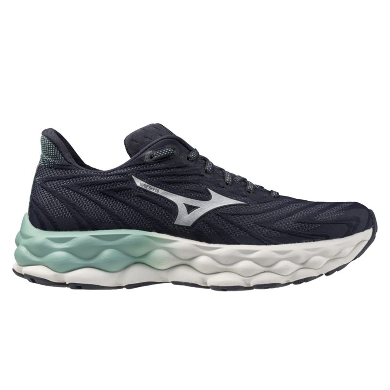 Mizuno Wave Sky 8 Womens India Ink neo Silver