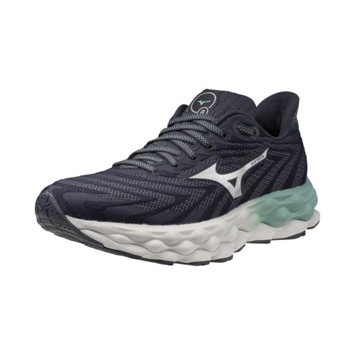 Mizuno Wave Sky 8 Womens India Ink neo Silver front