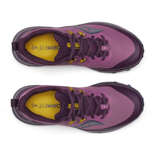 Saucony Peregrine 14 Womens Plum eggplant top