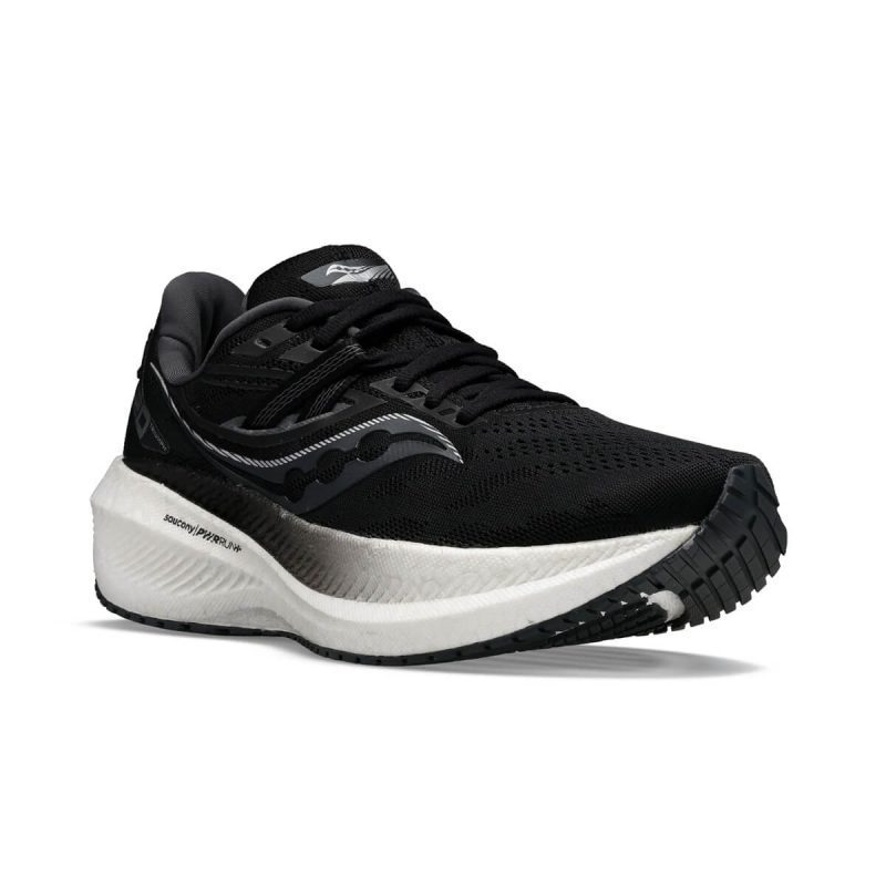 SauconyTriumph20WomensBlackwhitefront